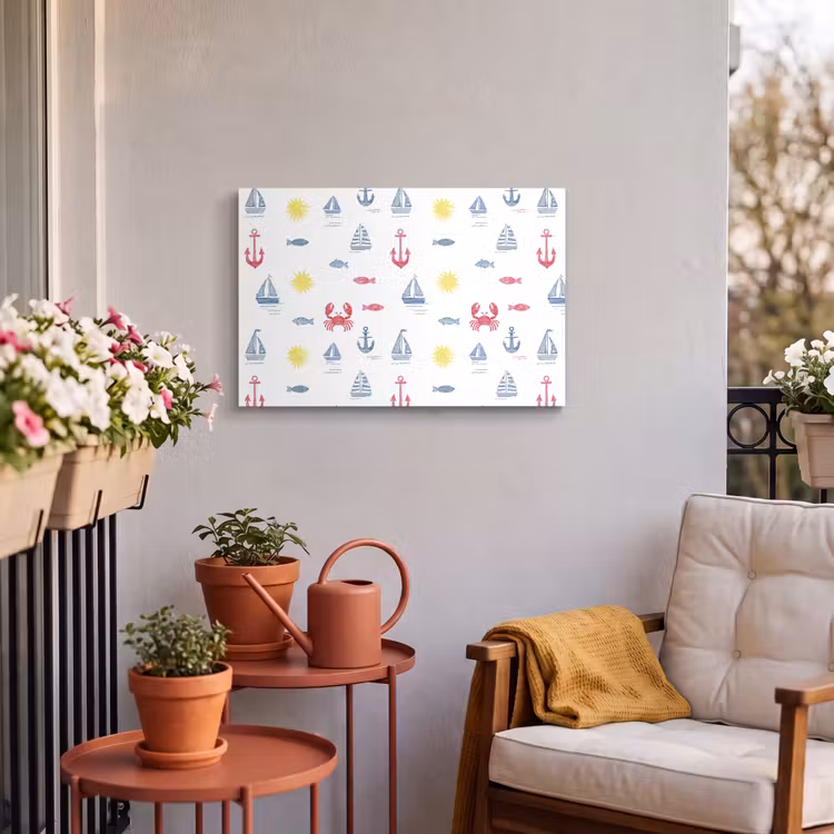 Buiten canvas - Nautisch - Illustraties - Kleurrijk — 4