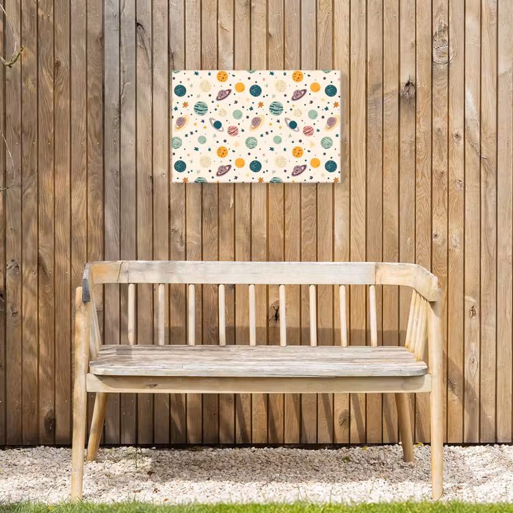 Buiten canvas - Planeten - Retro - Kleurrijk — 3
