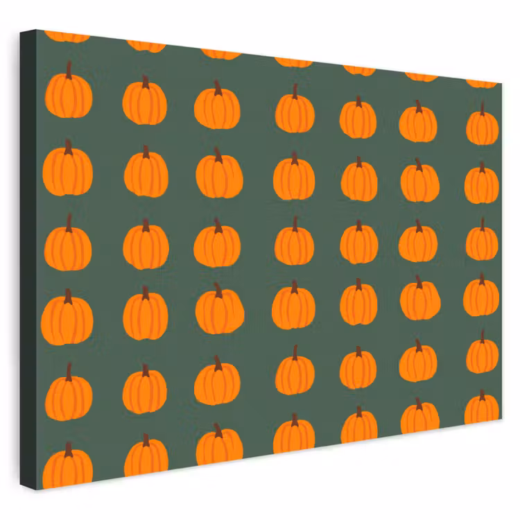 Buiten canvas - Pompoen - Patroon - Oranje — 1