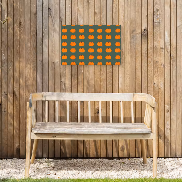 Buiten canvas - Pompoen - Patroon - Oranje — 3