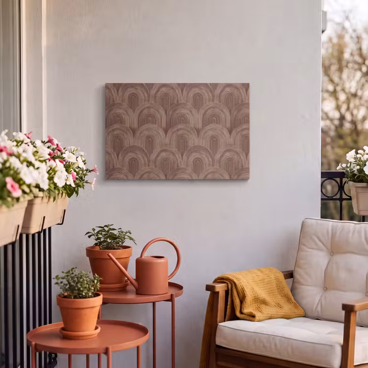 Buiten canvas - Ritmisch - Effect - Bruin — 4