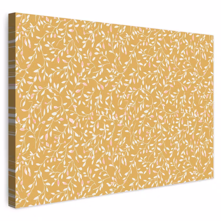 Buiten canvas - Takjes - Patroon - Oker — 1