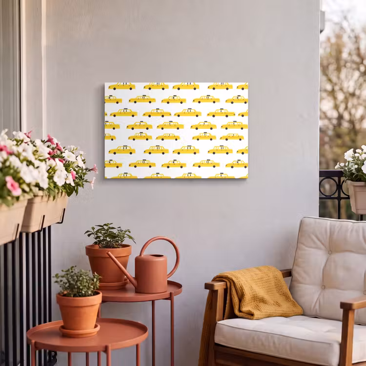 Buiten canvas - Taxi - Iconisch - Geel — 4