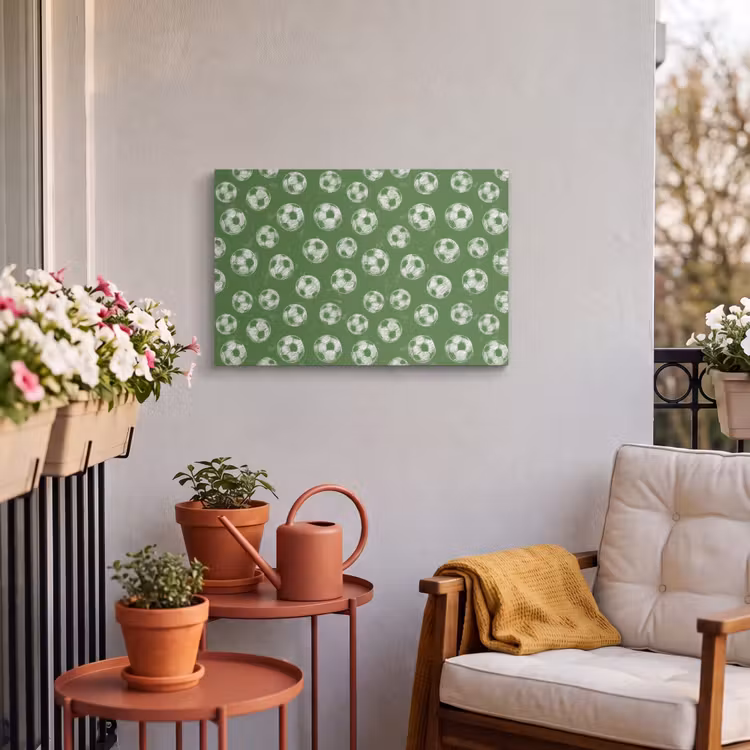 Buiten canvas - Voetbal - Sport - Groen — 4
