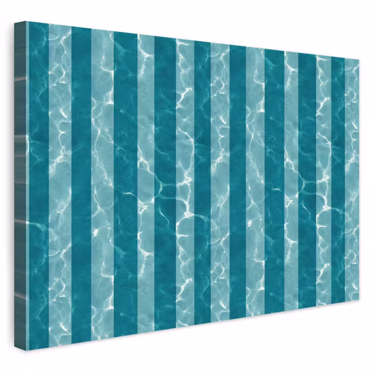 Buiten canvas - Zwembad - Strepen - Groen — 1