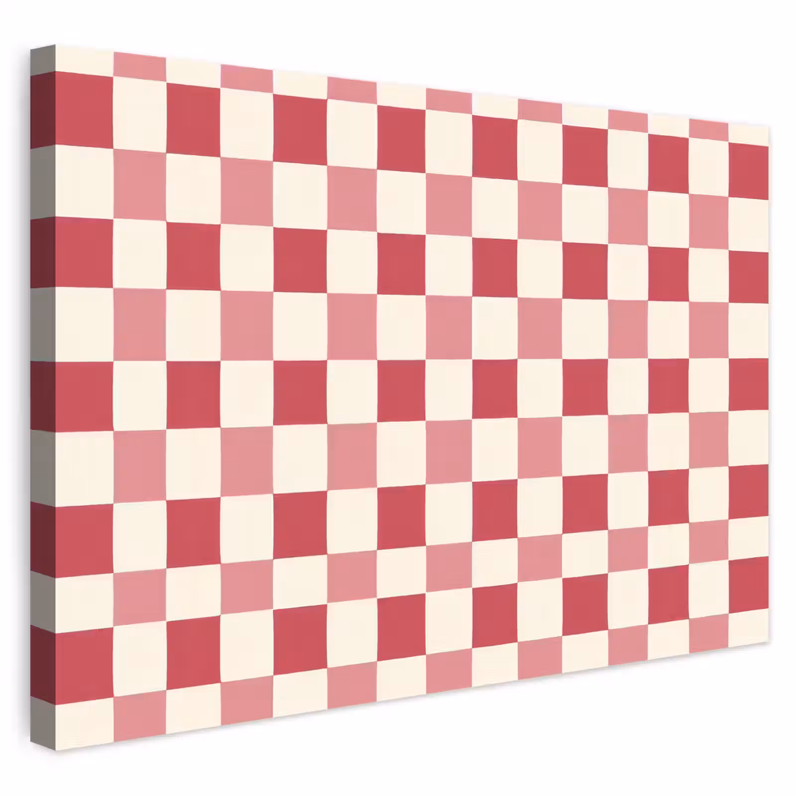 Buiten canvas - Patroon - Schaak - Roze — 1