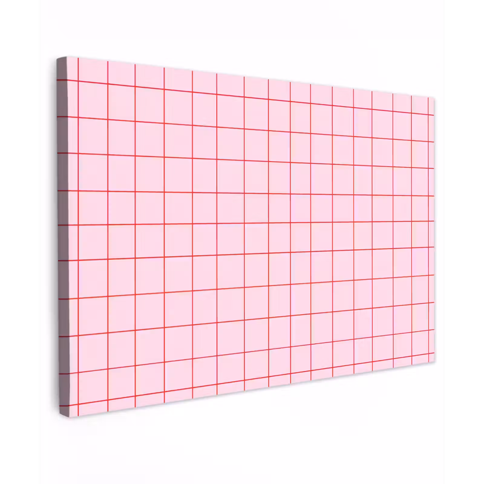 Buiten canvas - Raster - Patroon - Roze — 1