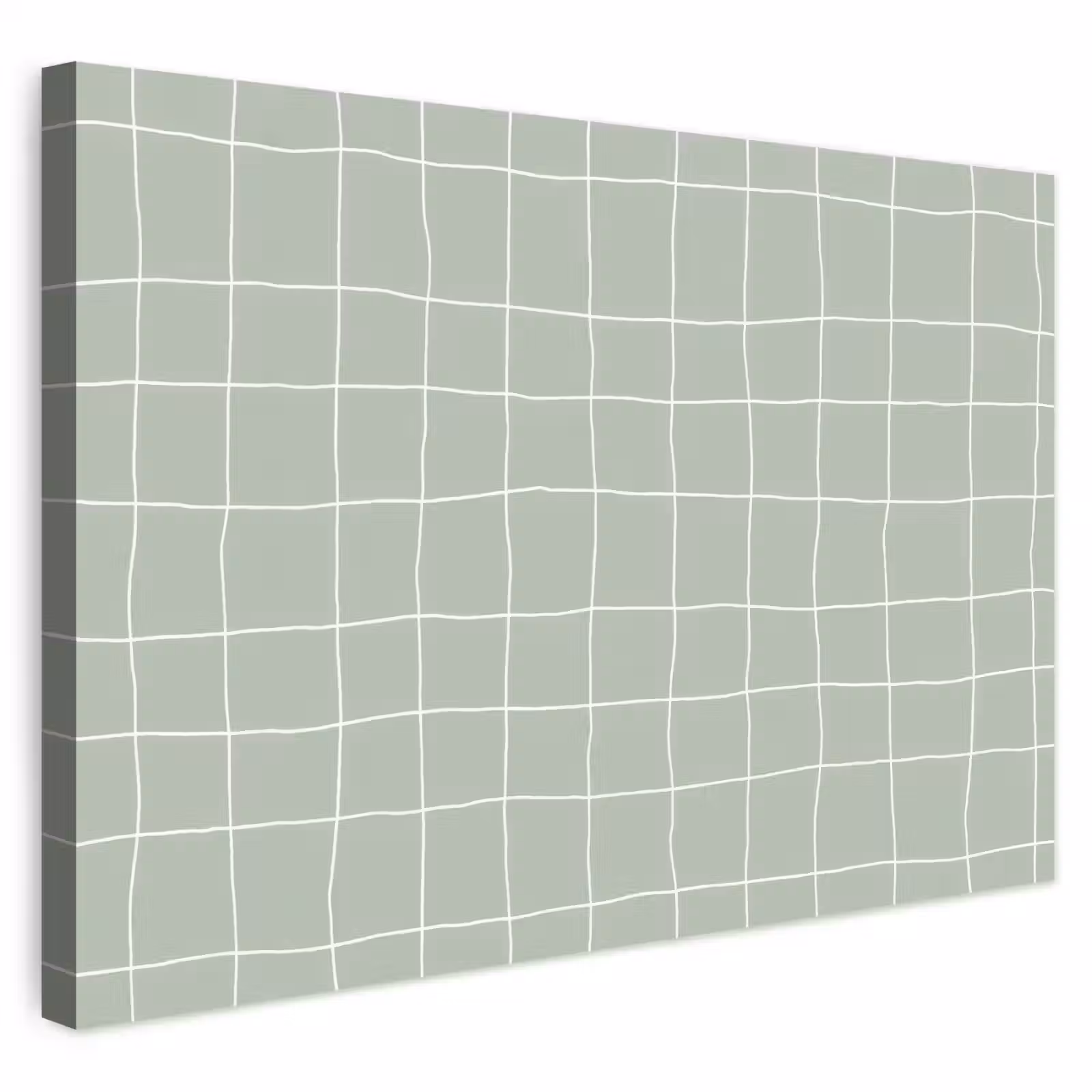 Buiten canvas - Ruitpatroon - Golvend - Groen — 1