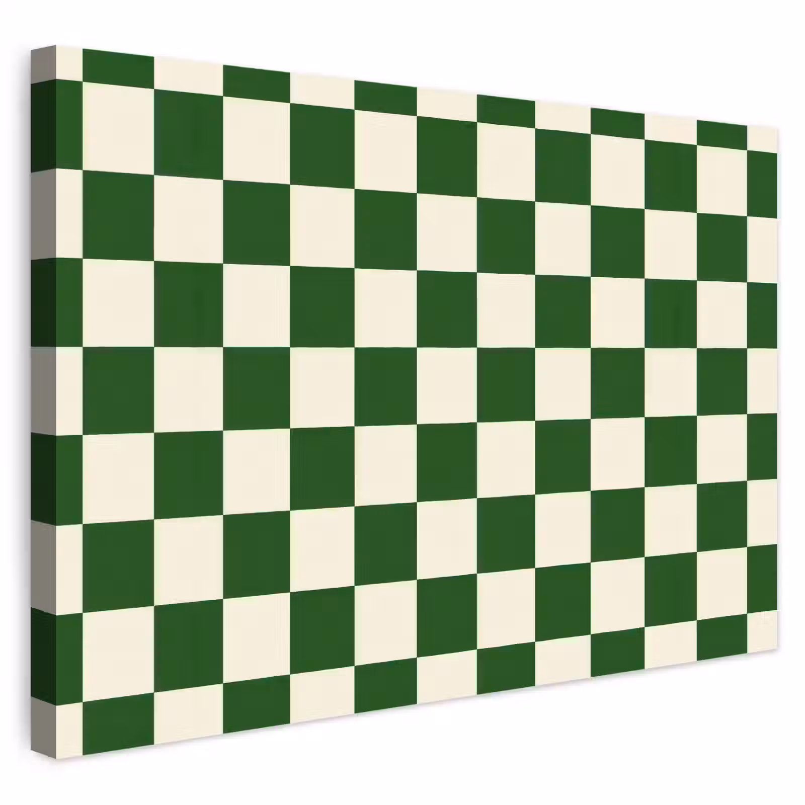 Buiten canvas - Schaakbord - Patroon - Groen — 1
