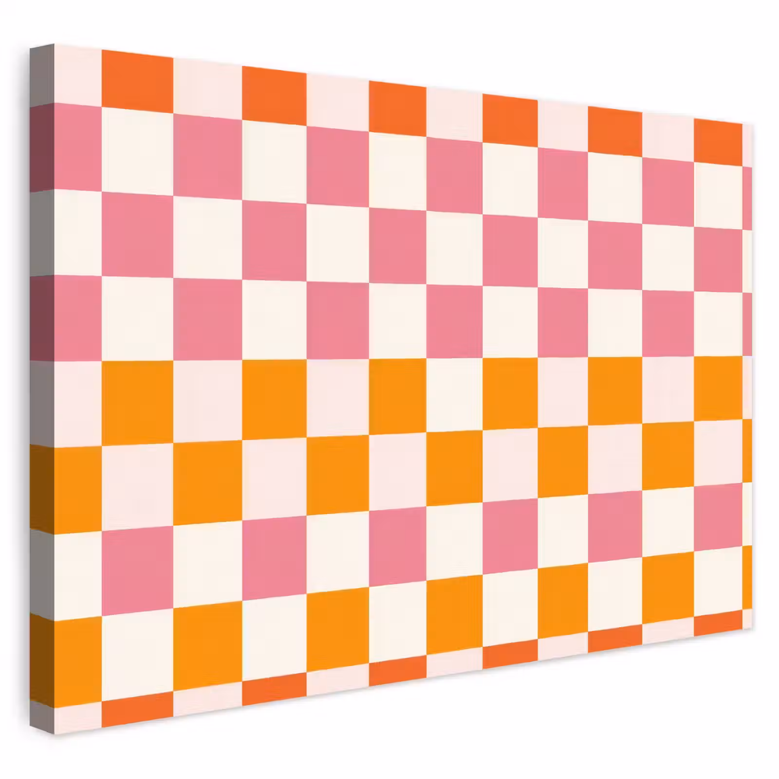 Buiten canvas - Vierkant - Patroon - Oranje — 1