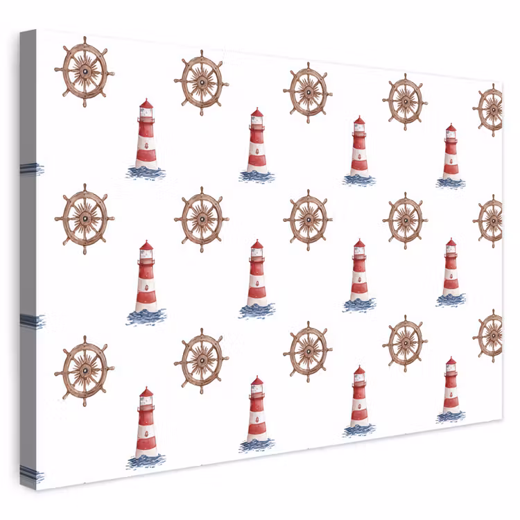 Buiten canvas - Nautisch - Klassiek - Rood — 1