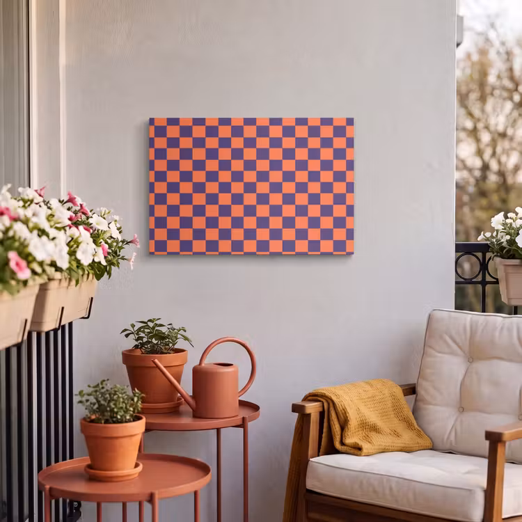 Buiten canvas - Patroon - Klassiek - Paars — 4