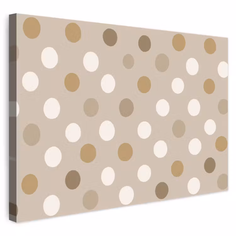 Buiten canvas - Polka - Dots - Beige — 1