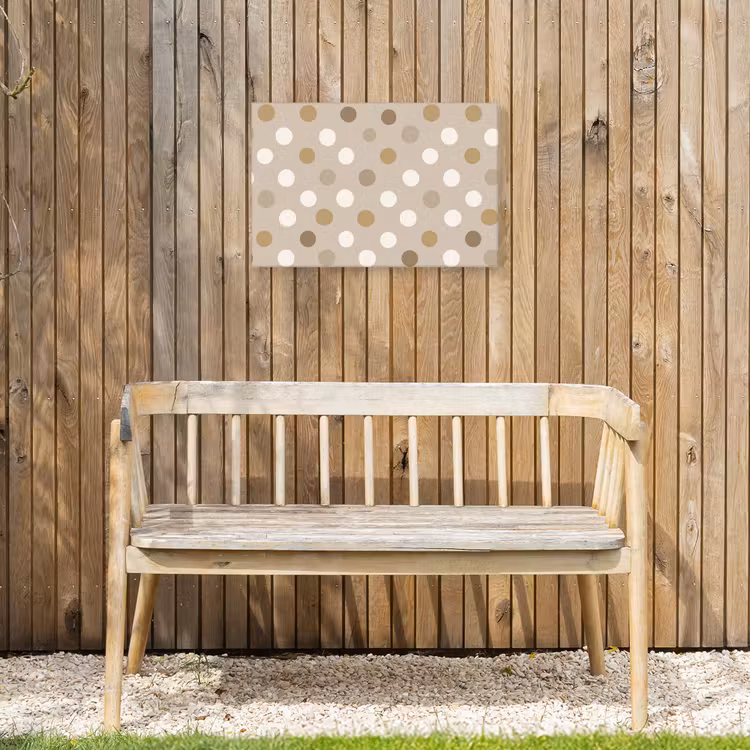 Buiten canvas - Polka - Dots - Beige — 3