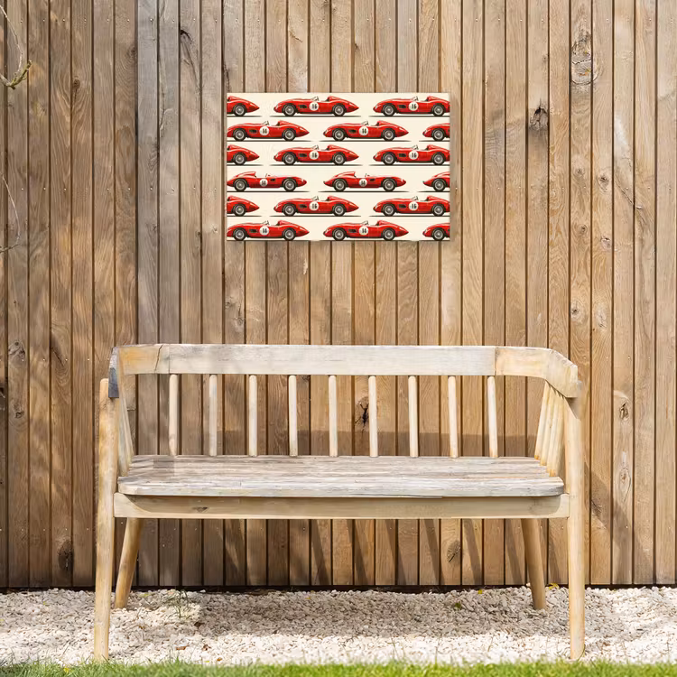Buiten canvas - Raceauto - Retro - Rood — 3