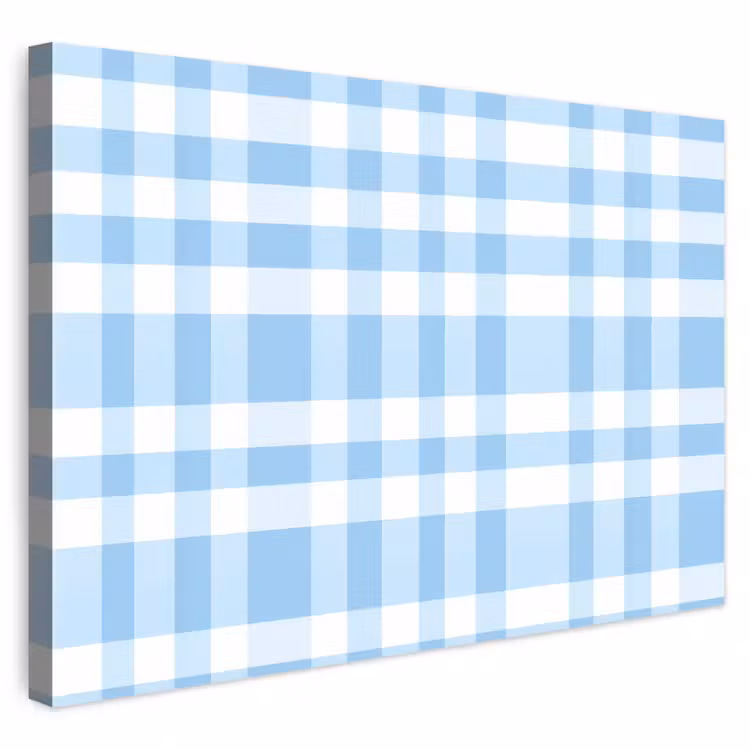 Buiten canvas - Ruit - Patroon - Blauw — 1