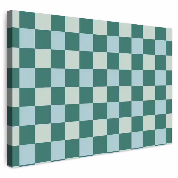 Buiten canvas - Schaak - Klassiek - Groen — 1