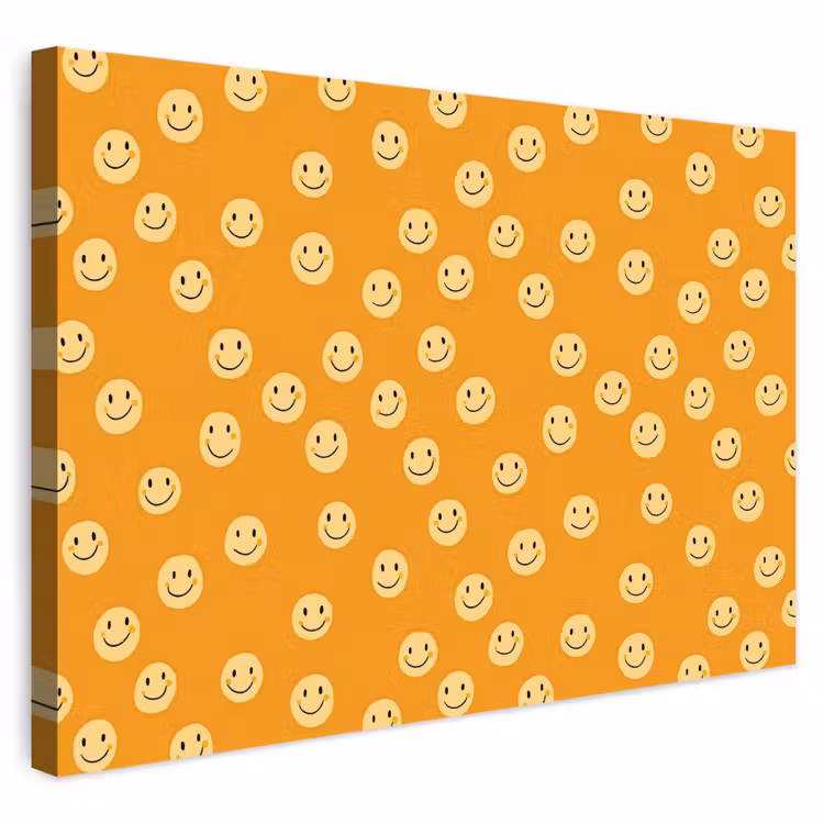 Buiten canvas - Smileys - Retro - Heel — 1