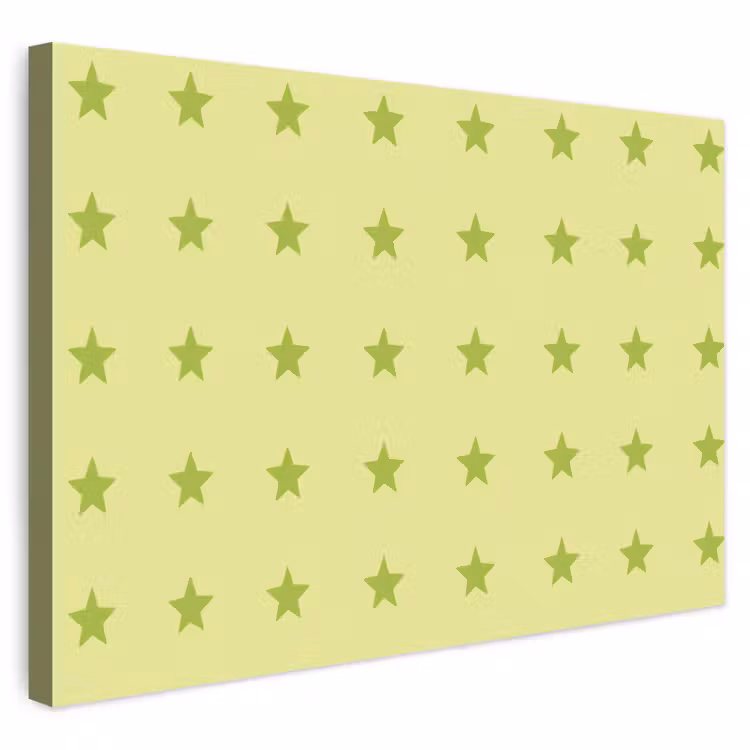 Buiten canvas - Sterren - Patroon - Groen — 1