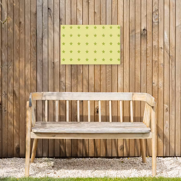Buiten canvas - Sterren - Patroon - Groen — 3
