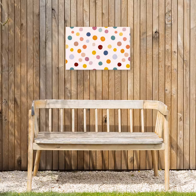 Buiten canvas - Stippen - Subtiel - Kleurrijk — 3