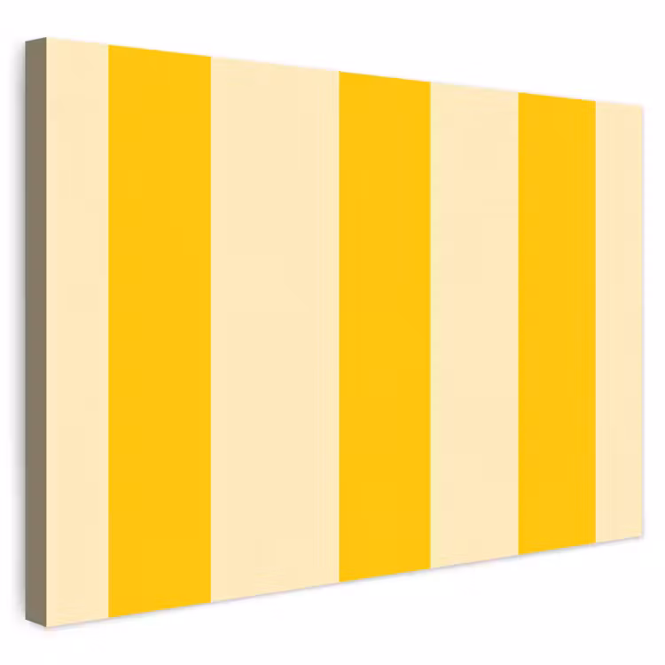 Buiten canvas - Strepen - Klassiek - Geel — 1