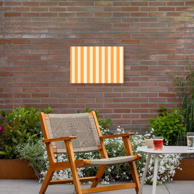 Buiten canvas - Strepen - Patroon - Oranje — 2