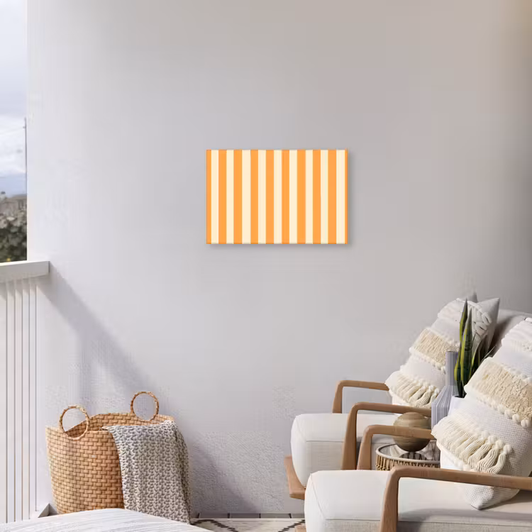 Buiten canvas - Strepen - Patroon - Oranje — 4