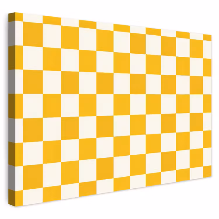 Buiten canvas - Traditioneel - Patroon - Geel — 1