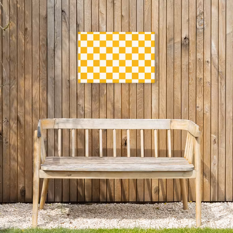 Buiten canvas - Traditioneel - Patroon - Geel — 3
