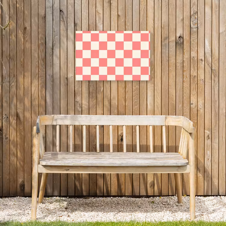 Buiten canvas - Traditioneel - Patroon - Roze — 3