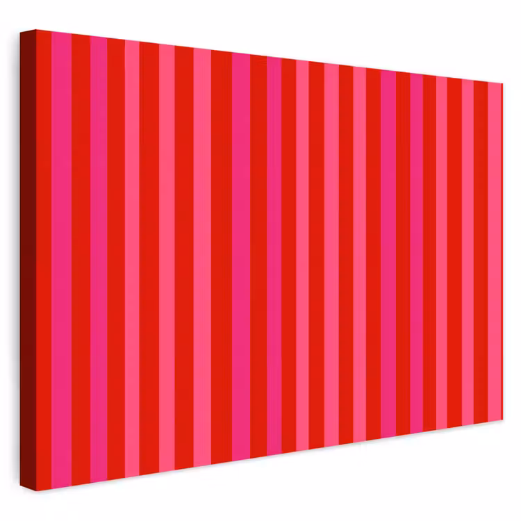 Buiten canvas - Verticaal - Strepen - Roze — 1