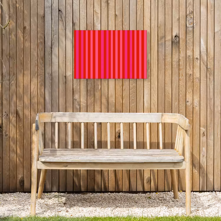 Buiten canvas - Verticaal - Strepen - Roze — 3