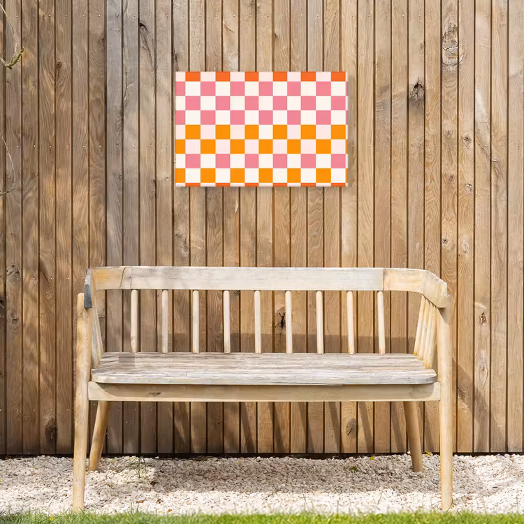 Buiten canvas - Vierkant - Patroon - Oranje — 3