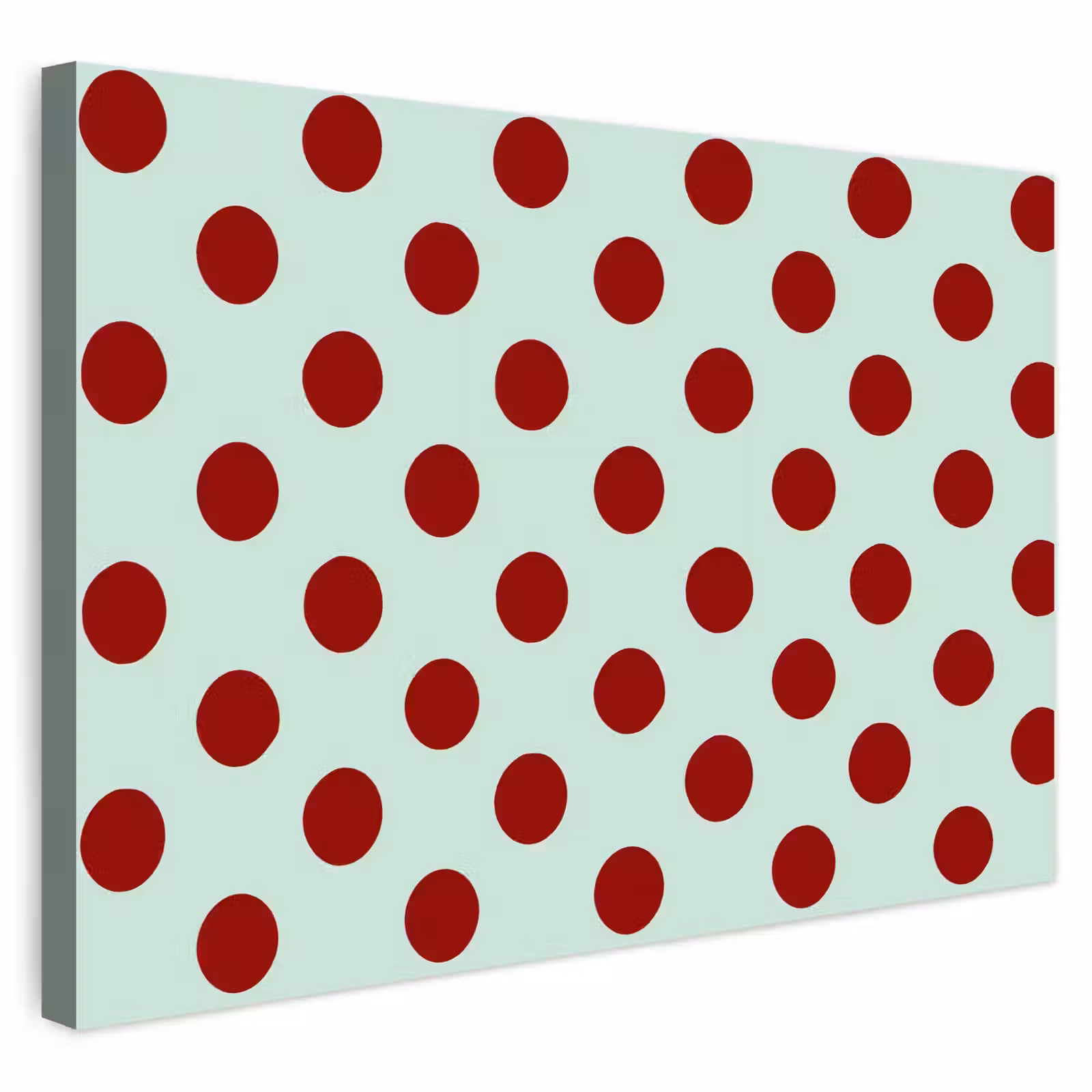 Buiten canvas - Polka - Dots - Rood — 1
