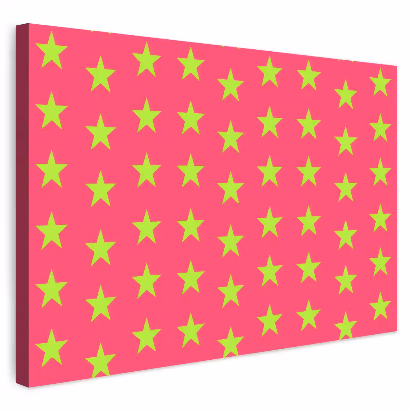 Buiten canvas - Sterren - Patroon - Roze — 1