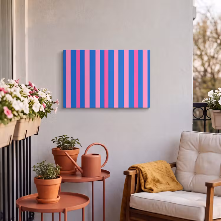 Buiten canvas - Modern - Optisch - Roze — 4