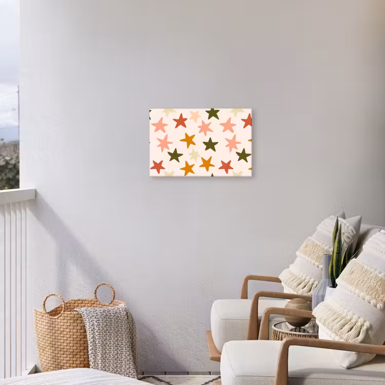 Buiten canvas - Sterren - Patroon - Kleurrijk — 4
