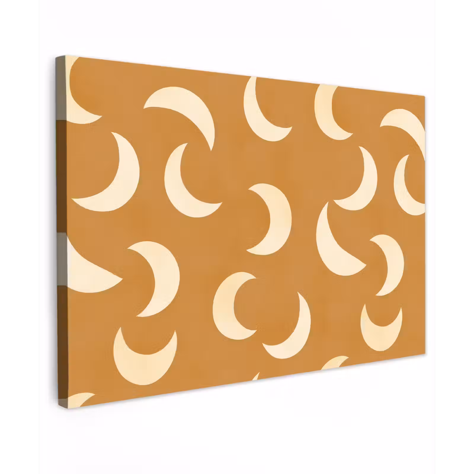 Buiten canvas - Manen - Patroon - Oker — 1