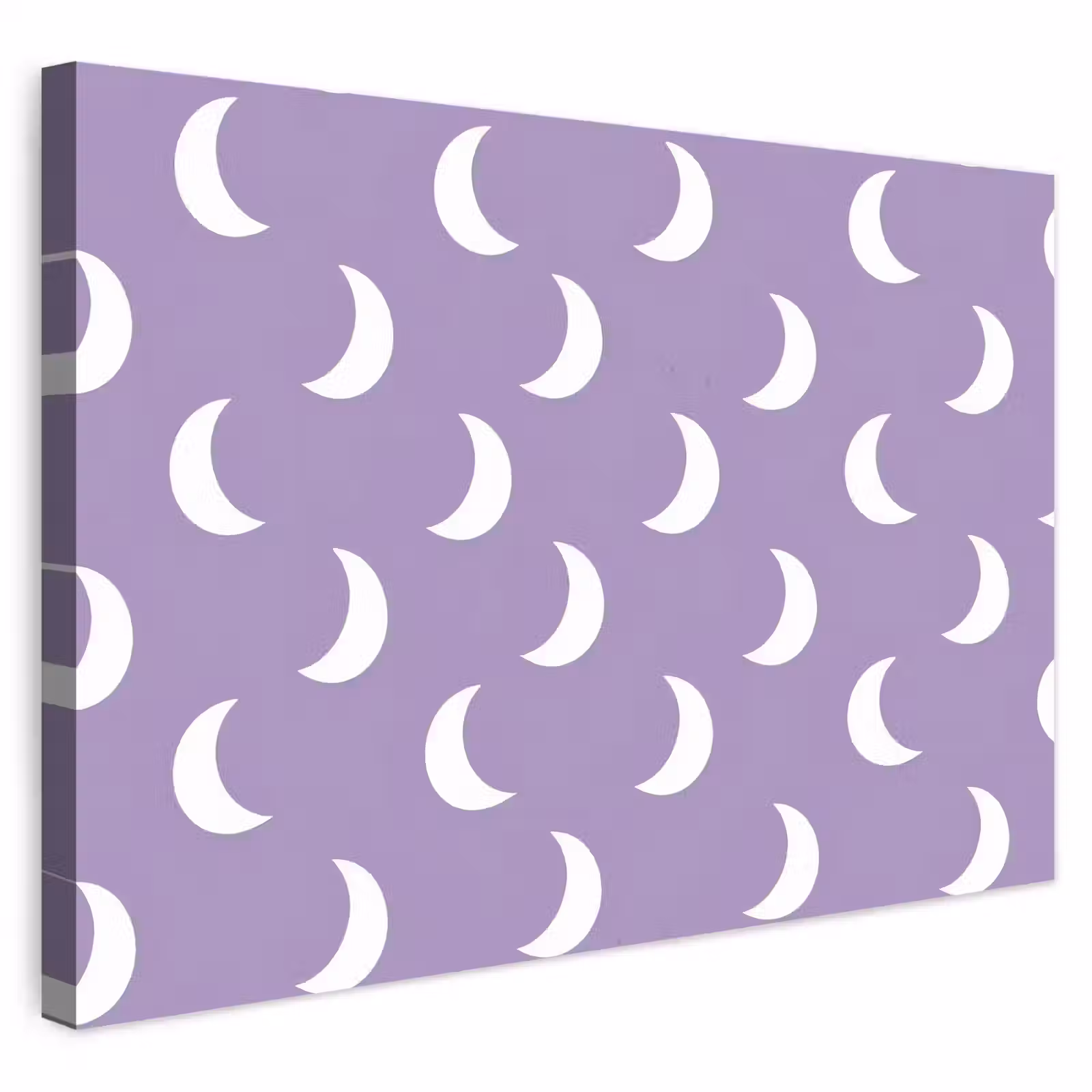 Buiten canvas - Manen - Patroon - Paars — 1