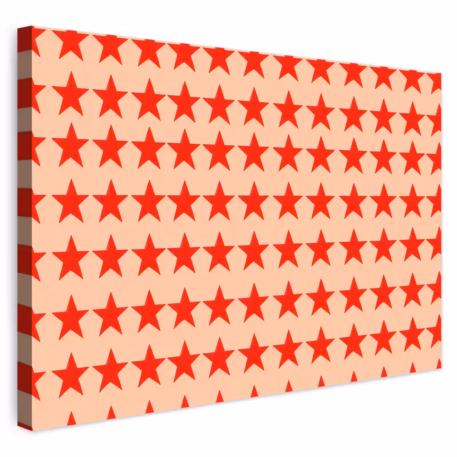 Buiten canvas - Patroon - Sterren - Rood — 1