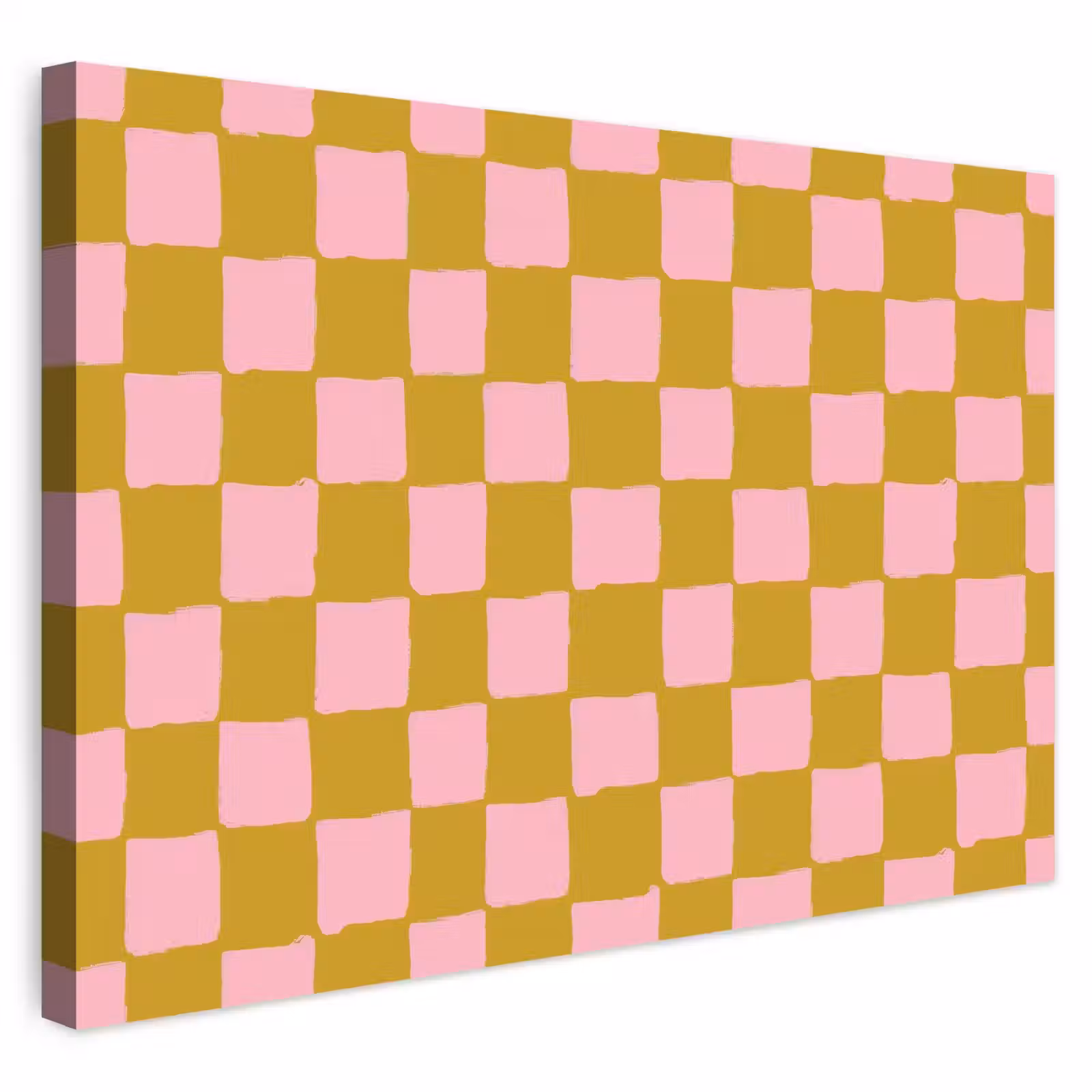 Buiten canvas - Patroon - Vierkant - Roze — 1