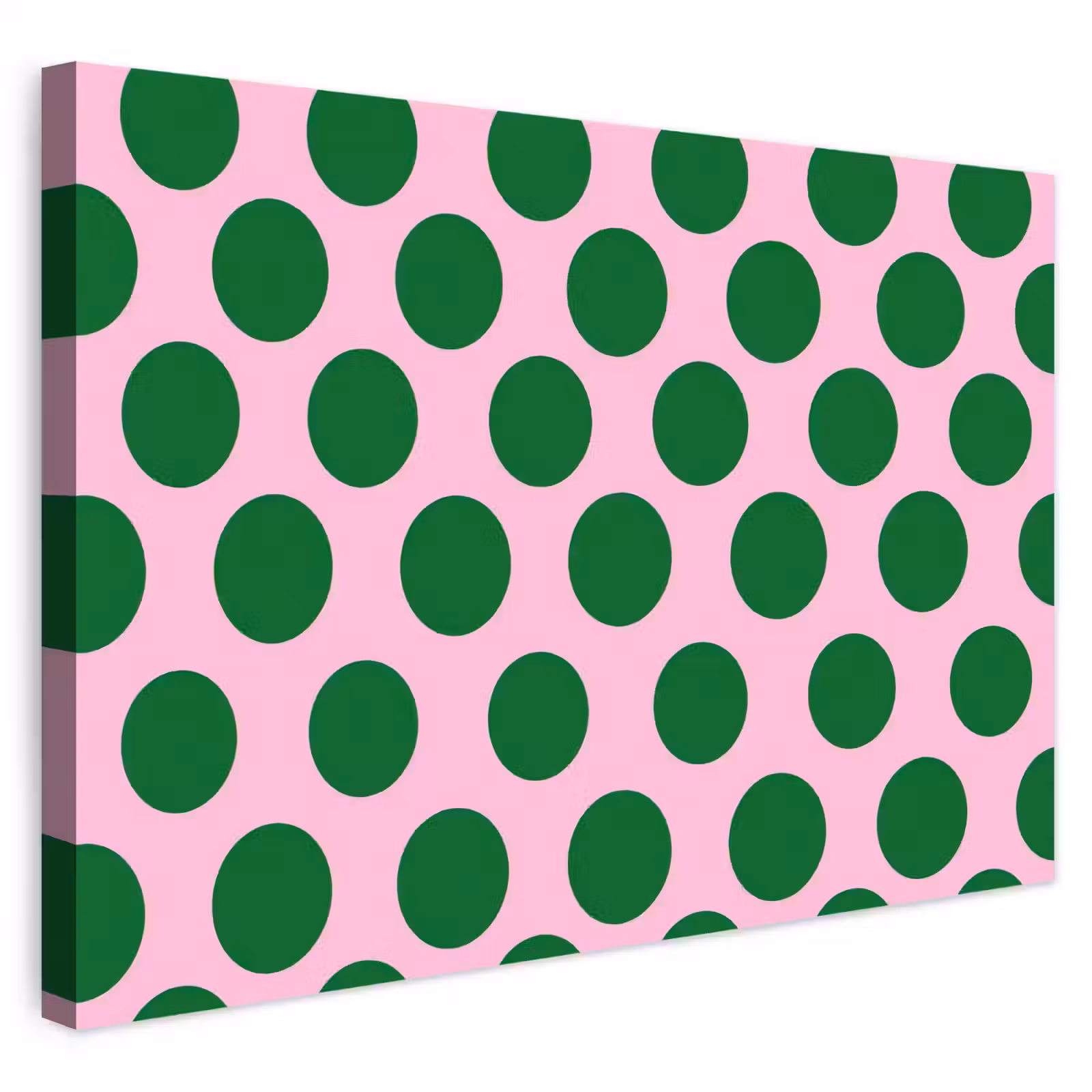 Buiten canvas - Polkadots - Patroon - Groen — 1
