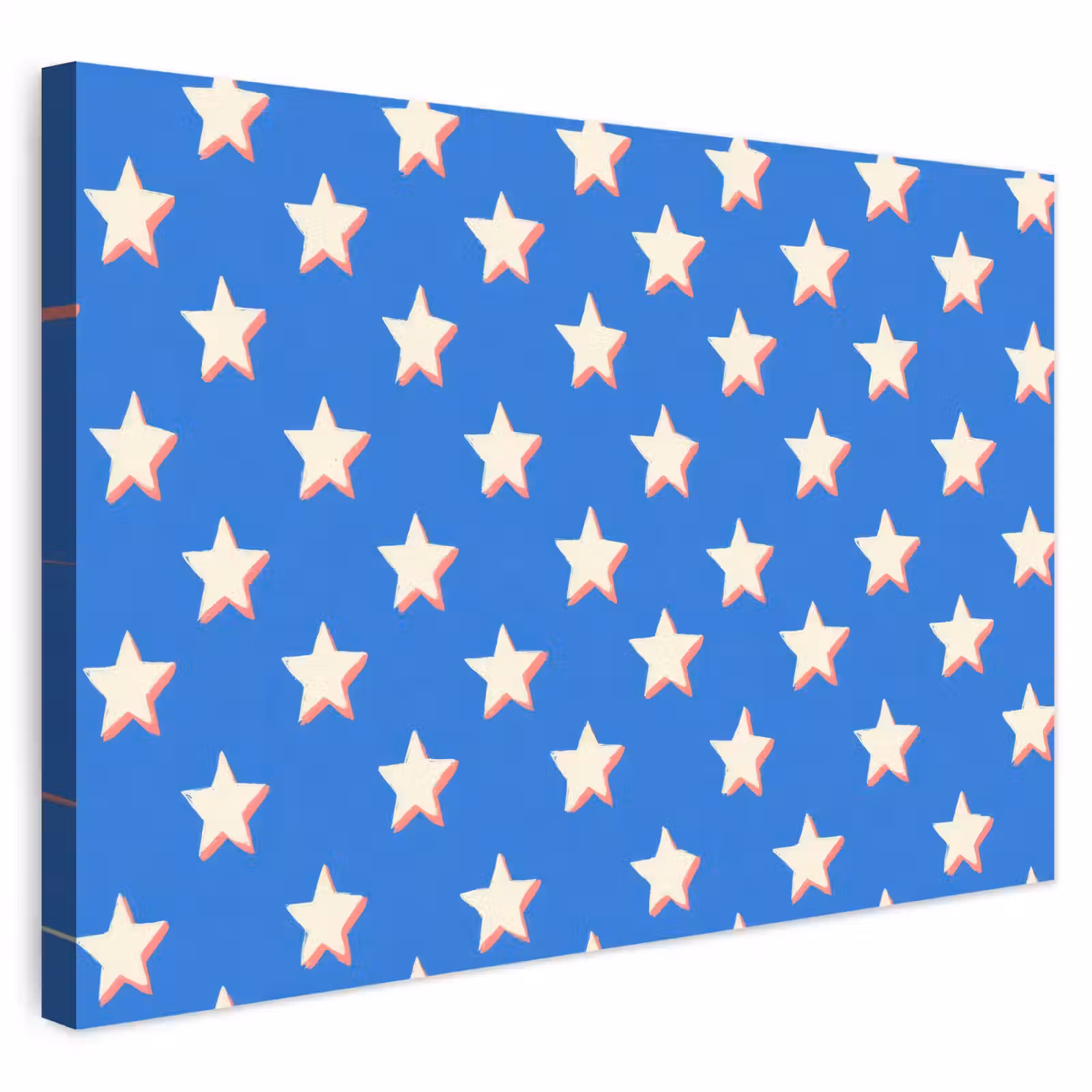 Buiten canvas - Sterren - Patroon - Blauw — 1