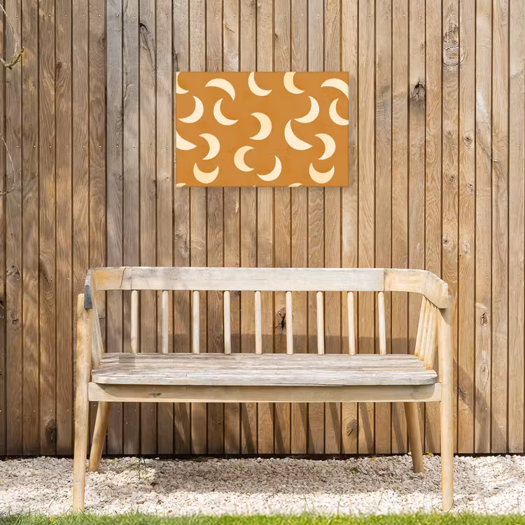 Buiten canvas - Manen - Patroon - Oker — 3
