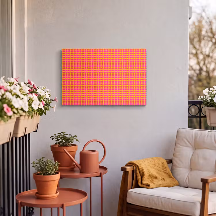Buiten canvas - Modern - Stippen - Oranje — 4