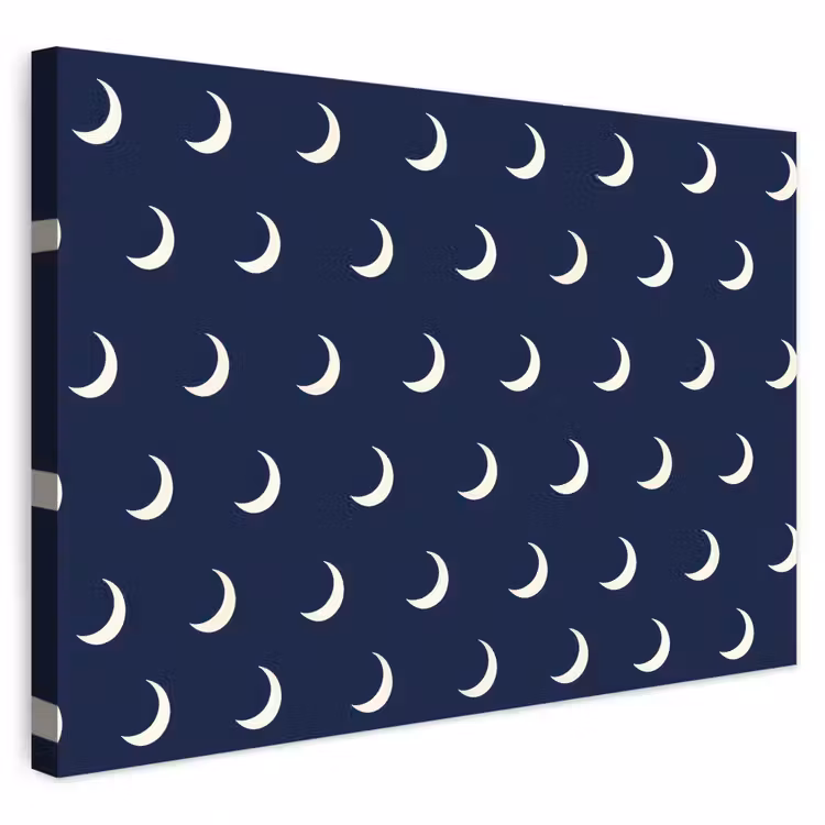 Buiten canvas - Patroon - Manen - Blauw — 1
