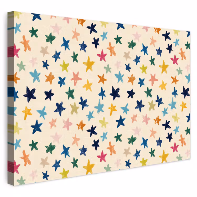 Buiten canvas - Patroon - Sterren - Kleurrijk — 1