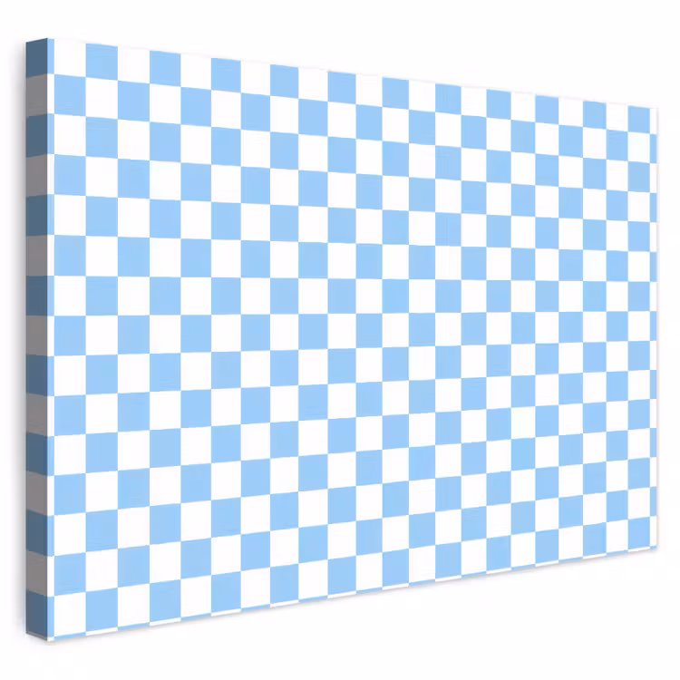 Buiten canvas - Schaakbord - Klassiek - Blauw — 1