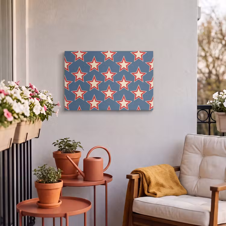 Buiten canvas - Ster - Klassiek - Blauw — 4